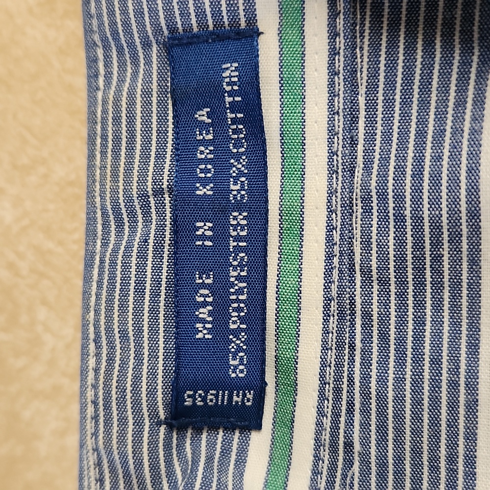 Vintage Towncraft Men's Size 15 1/2 Striped sportshirt - Picture 6 of 6
